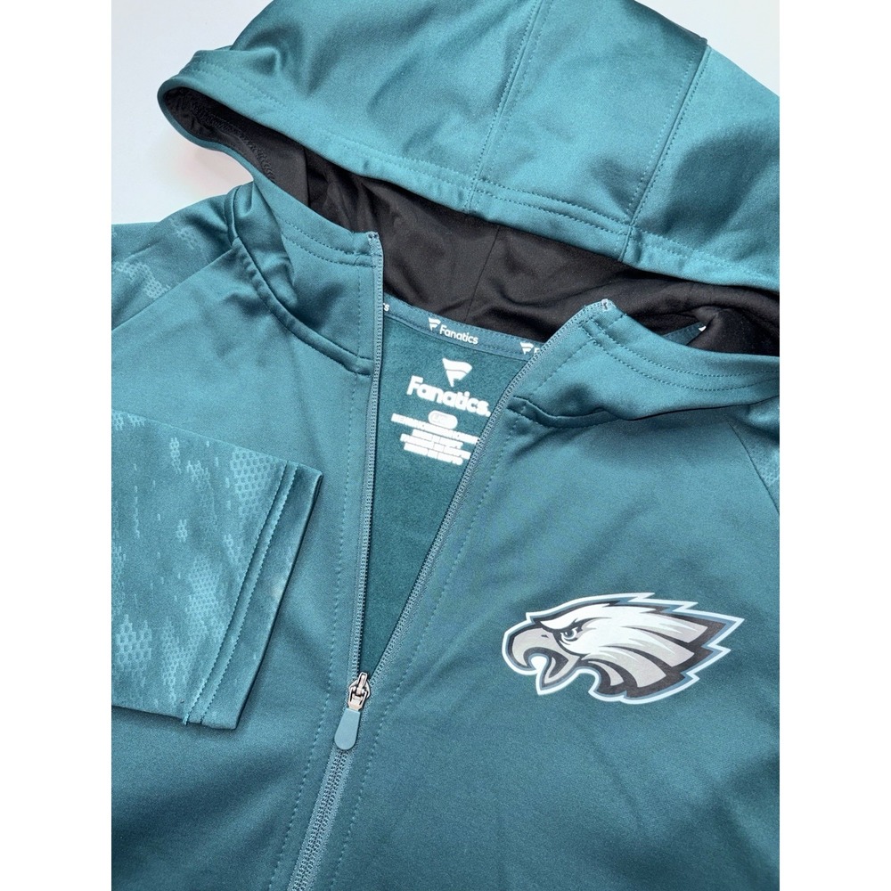 Fanatics NFL Philadelphia Eagles Full‎ Zip Fall Jacket Green Mens Size Large